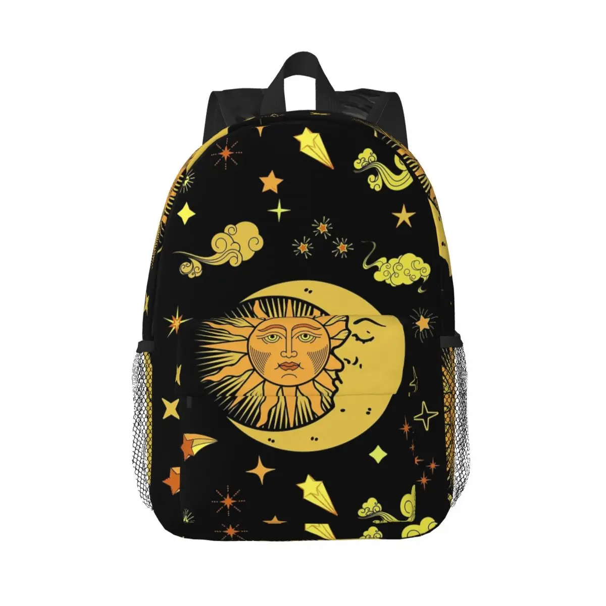 

Sun And Moon Celestial Modern Vibrant Art Backpack Hot Sale Daypack Boys Girls BookBag Shoulder Bags for Men Women School Bag