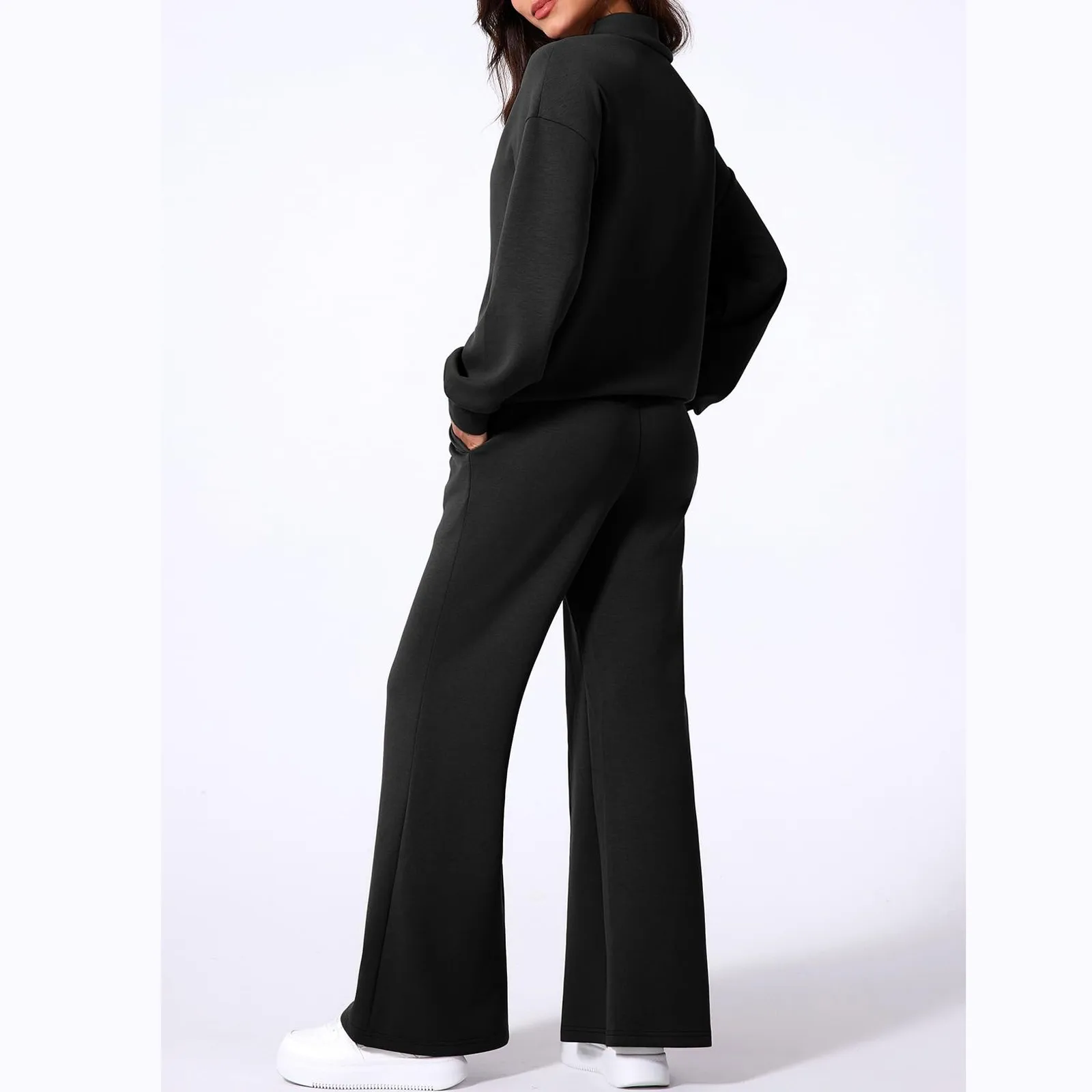Women\'S Set Sportswear Autumn Long Sleeved Hooded Sweatshirt Long Pants Set Jogging Tracksuit Set For Women Pullover