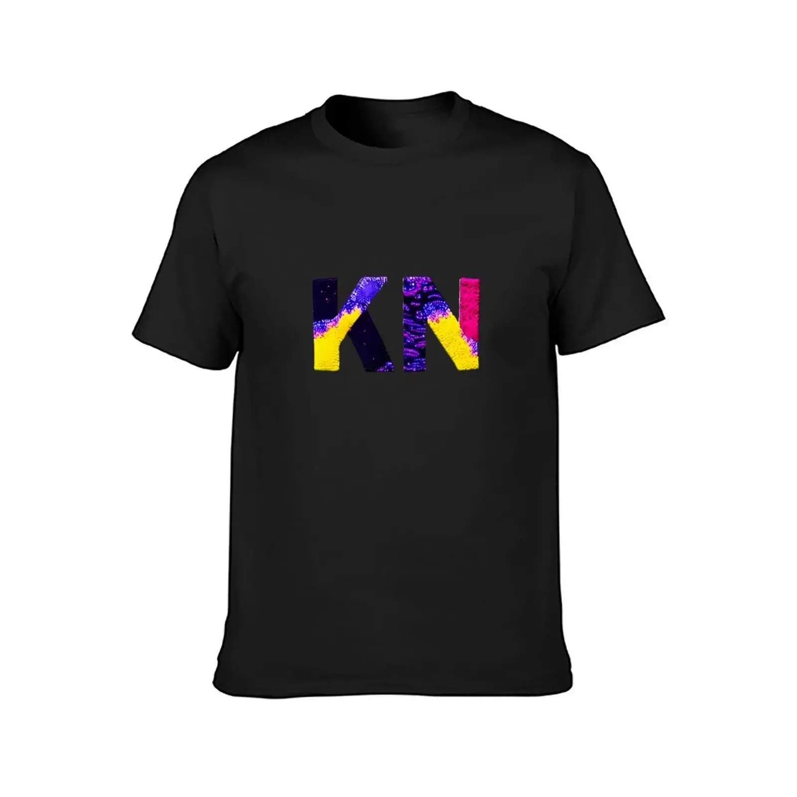 letter KN, monogram. typography collage. ABC art. gift T-Shirt baggy shirts customs design your own funny t shirts for men