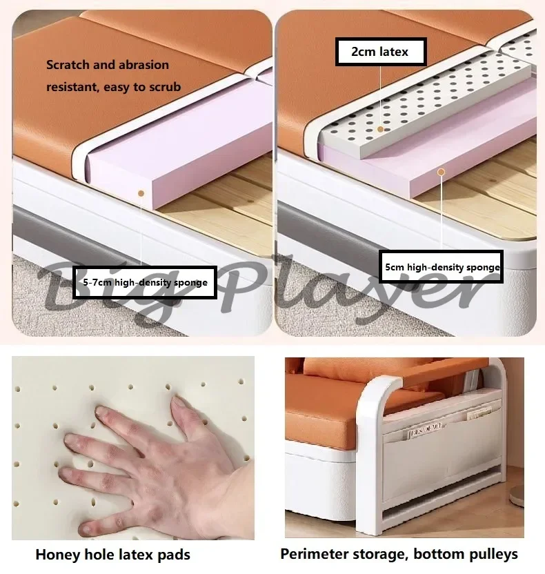 أريكة منزلية قابلة للطي وسرير قابل للطي #3