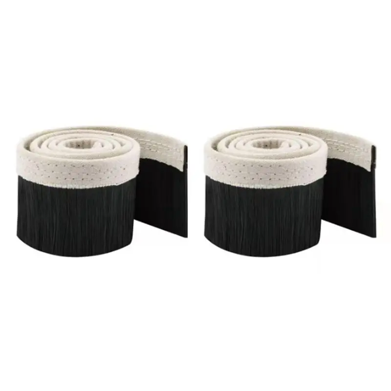 2Pcs 1Mx80mm Brush Vacuum Cleaner Engraving Machine Dust Cover For CNC Router For Spindle Motor-AT30