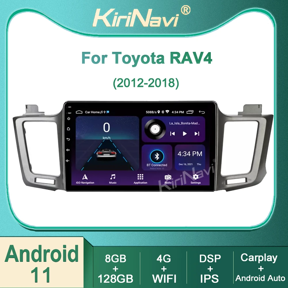 

For Toyota RAV4 RAV 4 2012-2018 Car Radio Multimedia Video Player Navigation GPS No 2 din 2din DVD Android 11 Stereo Autoradio