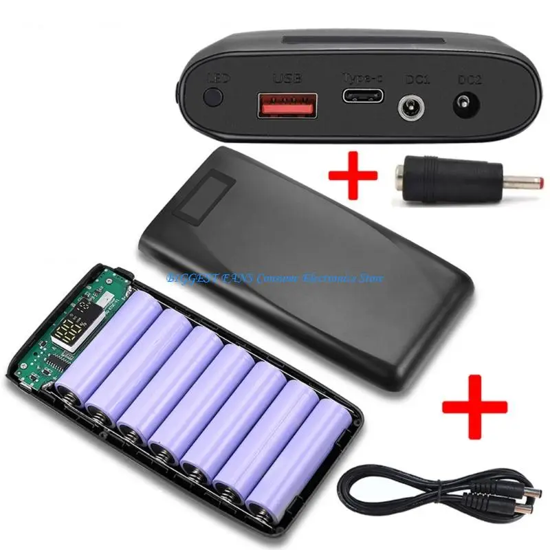 

Lightweight Plastic Battery Case 5V-12VAdjustable Output For Outdoor Activity