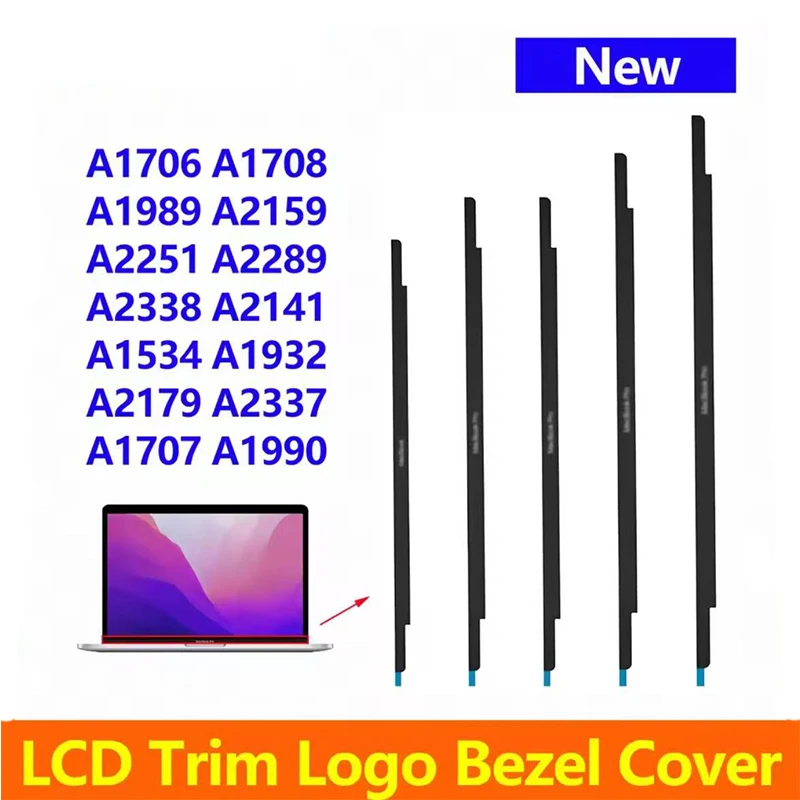 Nuevo Marco de Pantalla LCD, Bisel con Logotipo, Cubierta Frontal para MacBook Pro Air A1932 A2337 A1534 A1706 A1708 A1707 A1990 A2141 A2289 A2338