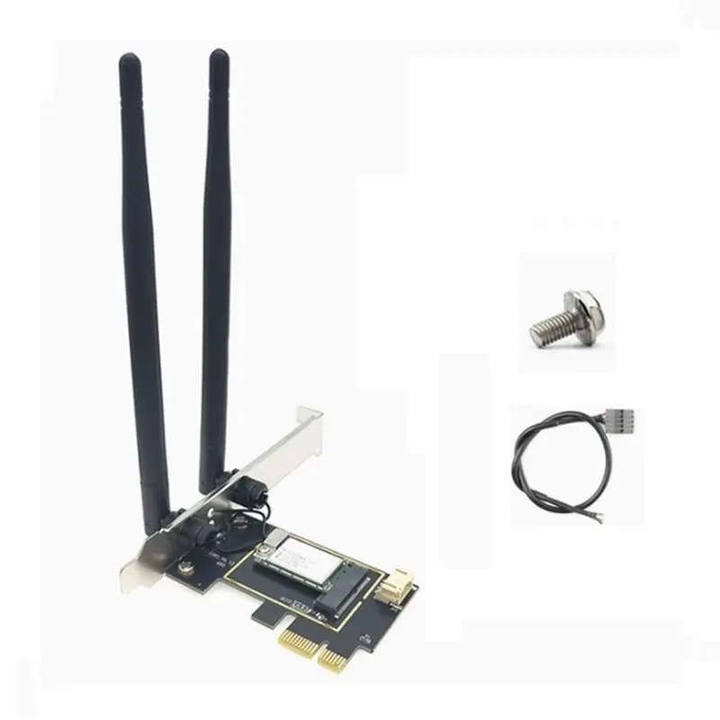 

A13E-AC600 2,4G/5G двухдиапазонная беспроводная Wi-Fi-карта, сетевая карта PCI-E Bluetooth со скоростью 600 Мбит/с для Windows 7/8/10/11