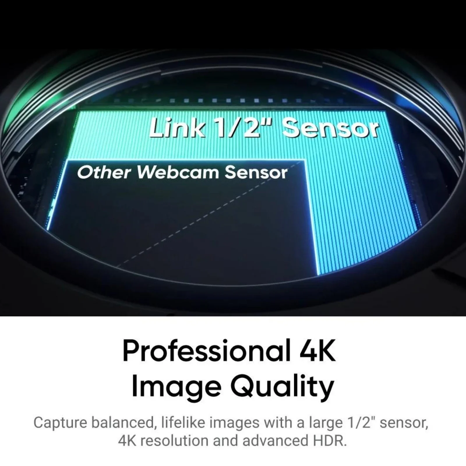 Cámara web Insta360 Link 2 4K 30fps PC Mac AI seguimiento Control de gestos con cancelación de ruido Sensor HDR de 1/2 "cámara Web Insta 360 Link2