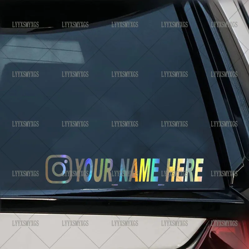 ذاتية اللصق مخصص شخصية Instagram FACEBOOK ملصقات السيارات مقاوم للماء واقية من الشمس ملصق حائط من الفينيل PVC بالجملة سيارة الديكور