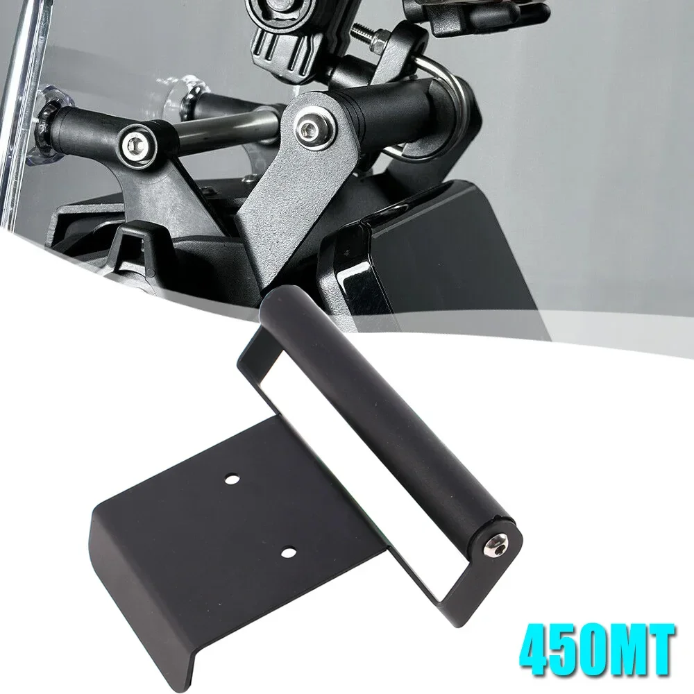 For CFMOTO 450MT Motorcycle GPS Navigation Phone Holder Mount Bracket Stand 22mm Extension Bar Handlebar Support