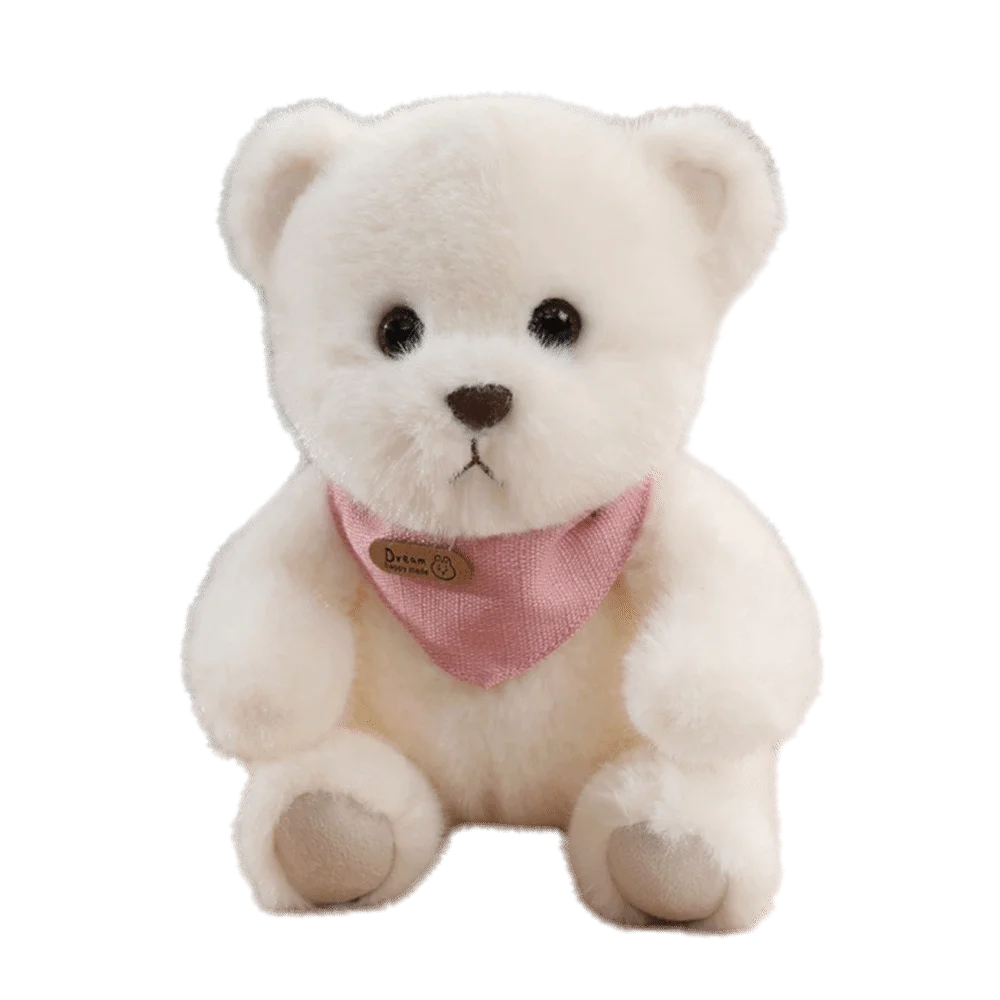 Hug Bear 25cm Size Scarf Bear Soft Material Cute Design Bow Tie Bear Scarf Accessory Colorful Bow Tie Bear Home Decor