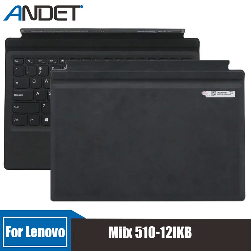 

New Original For Lenovo Miix 510-12IKB With Backlight Palmrest Upper Case Portable External Docking Keyboard Table 5N20N21161