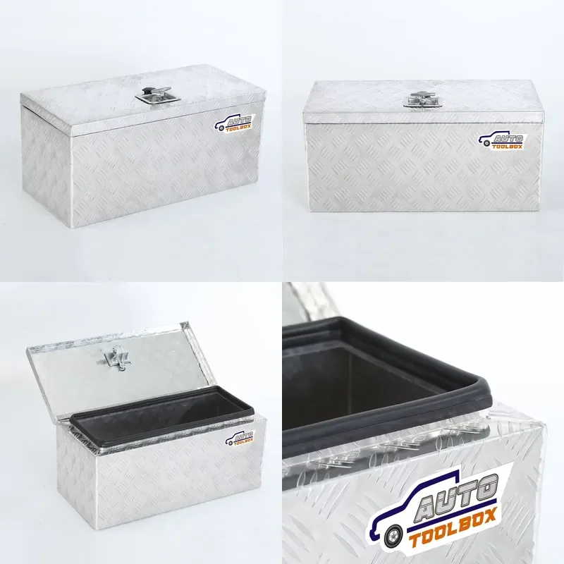 BH-X723333 Aluminum Truck Tool Box Heavy Duty Trailer Storage Chest Weatherproof Pickup Bed Organizer for Tools Equipment