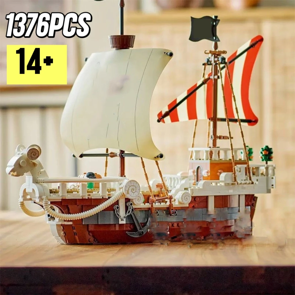 

2026 NEW Adventure Movie Sailboat Building Blocks Sets 75639 The Going Merry Pirate Ship Toy Party Birthday Children kid Gifts