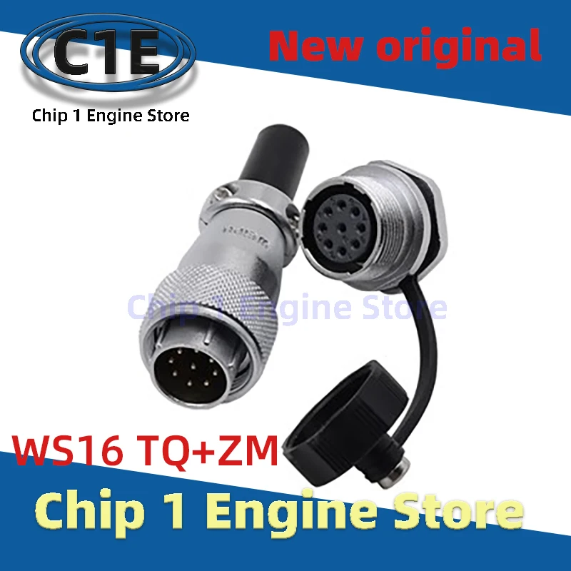 

For WEIPU WS16 connector WS16 TQ+ZM Metal 2 3 4 5 7 9 10 pin industrial connector connectors for male and female aviation plug