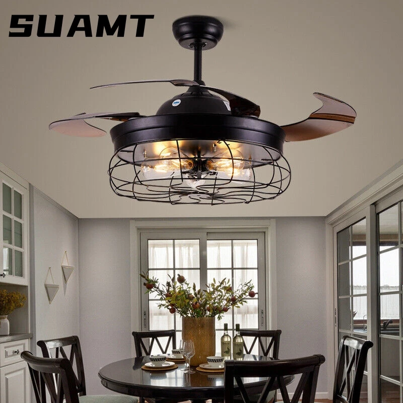 Retro Living Room Fan Lamp 42