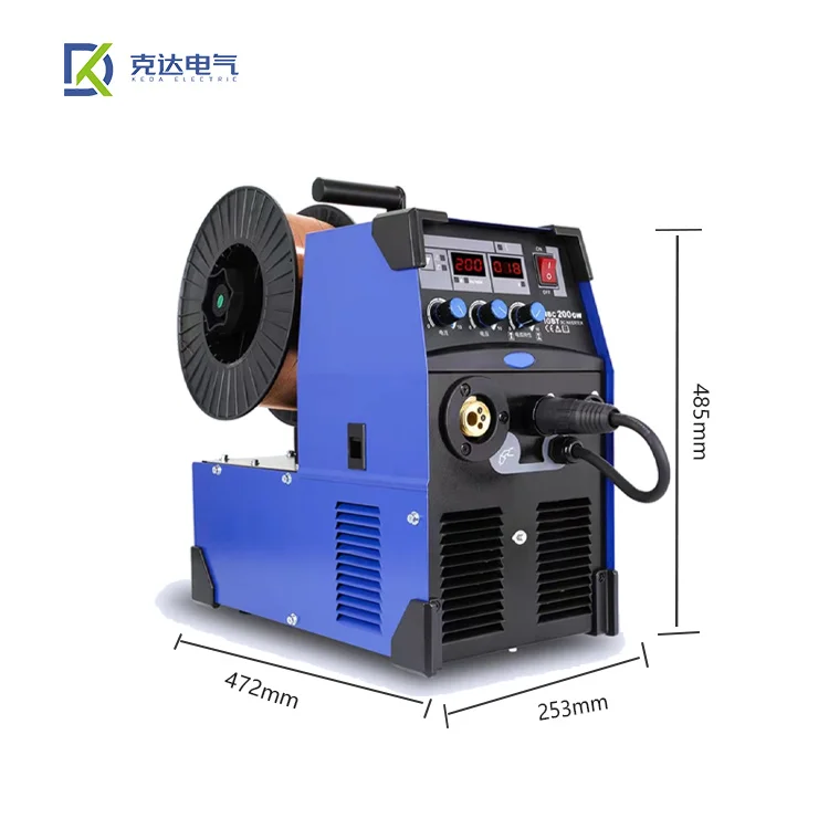 NBC-200GW With Dual-Purpose Industrial Grade Welder Carbon Dioxide Gas Shielded Easy Operate MMA/MIG Welding Machine