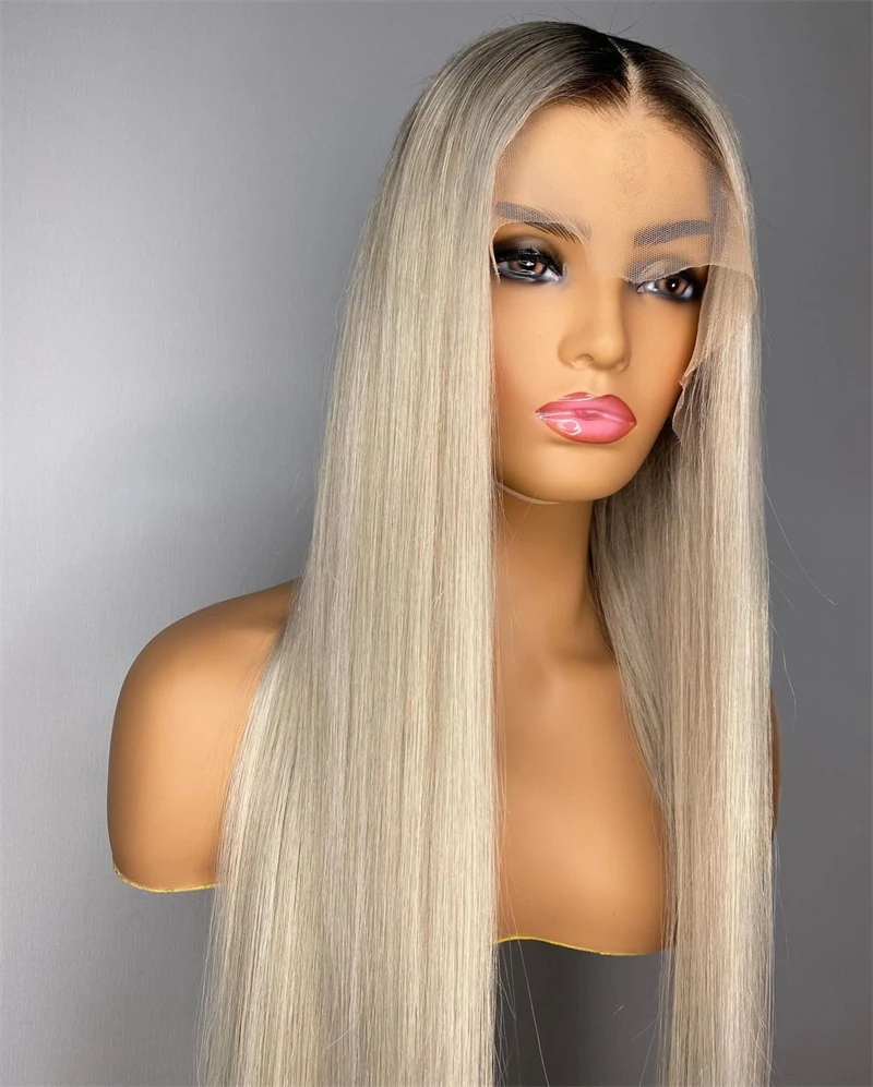 

Ash Blonde Lace Wig multiple Natural Wigs custom Made Cosplay Synthetic Lace Frontal Wigs for Women Futura Hair on Sale Hd Lace