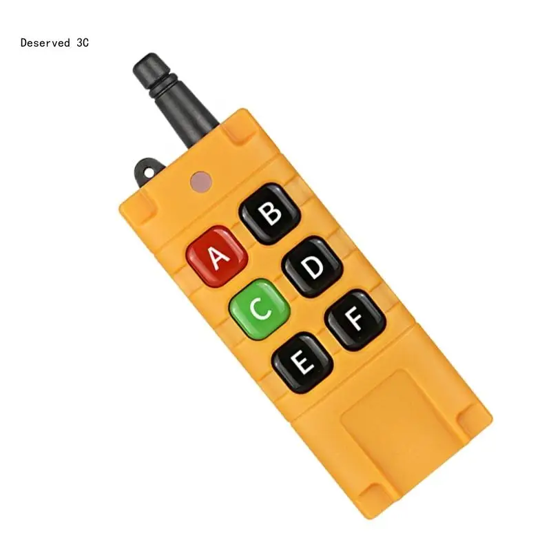 

DC3.7V Waterproof Remote Controller Drop Proof Industrial Wireless Remote Control EV1527 Chip ASK 200M 315MHz/433Mhz