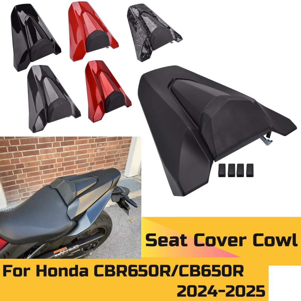 

CBR650R CB650R Rear Seat Cover Cowl Solo For Honda CBR CB 650R 2024 2025 CB650 RPassenger Pillion Fairing Motorcycle Accessories