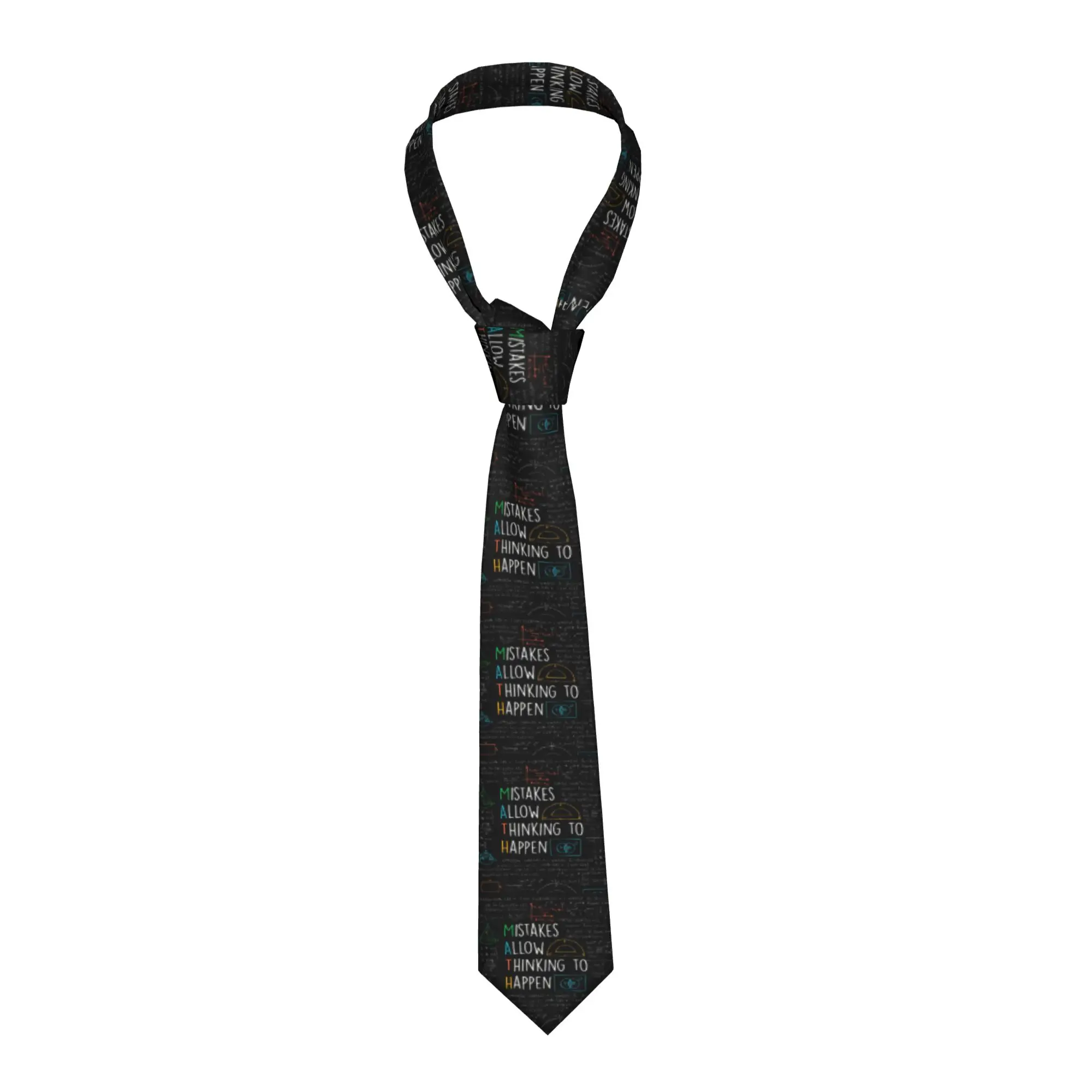Fashion Mistakes Allow Thinking to Happen Neck Ties for Business Men Math Teacher Quotes Neckties