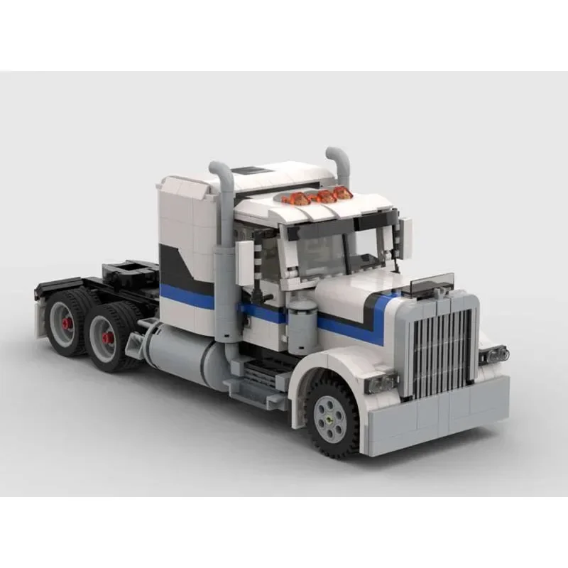 MOC-50611 الأبيض الكلاسيكي RC 379 شاحنة نقل المدينة اللبنات نموذج 1141 أجزاء الكبار الاطفال عيد ميلاد اللبنات لعبة