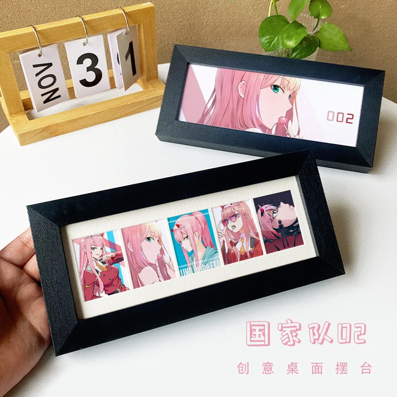 

Аниме «DARLING in the FRANXX» в стиле комиксов, рамка ручной работы, мультяшная фигурка 02, настольное украшение, коллекция фанатов, подарок