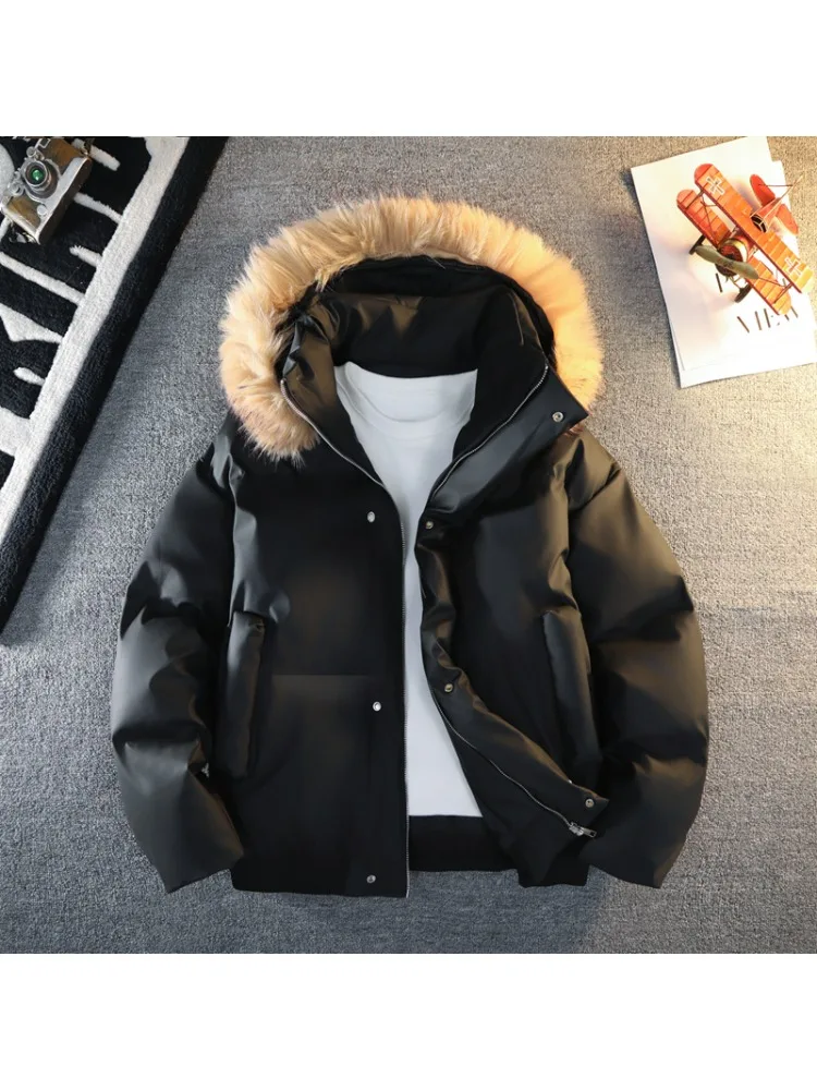

Новая водонепроницаемая ветрозащитная куртка с утолщенным воротником, теплая тройная защитная куртка, верхняя одежда с капюшоном, парка, хлопковое пальто, зимнее красивое