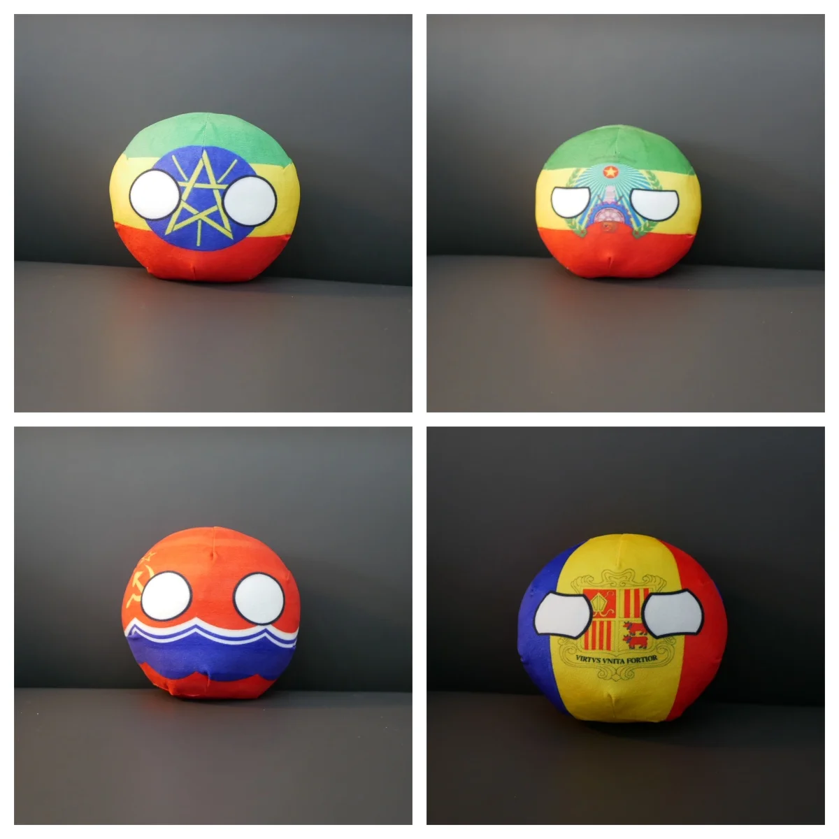 9/20cm Türkiye Polandball Plush Doll Countryball Esselbia Andorra Estonian Soviet Pendant Toy Gift