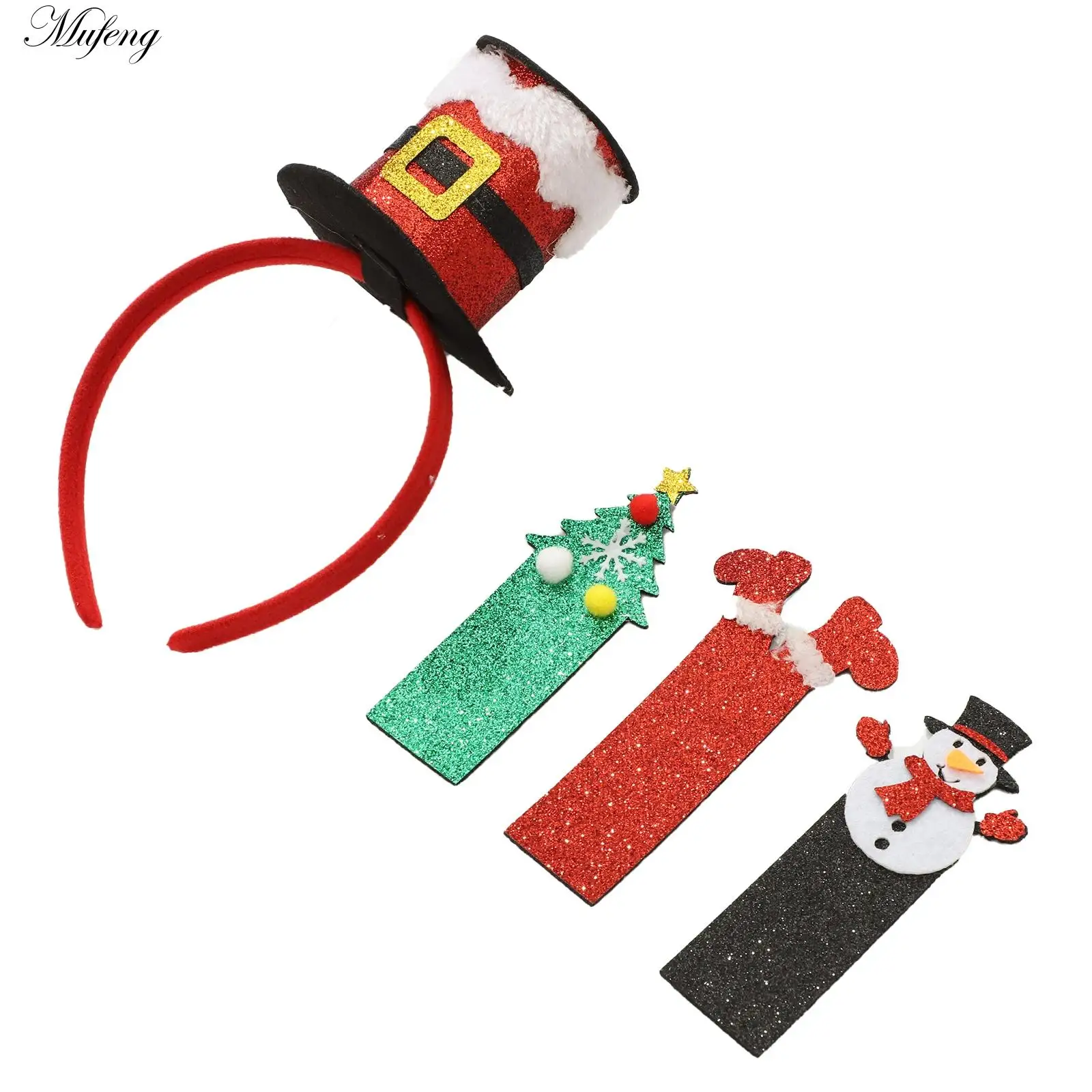 

New Year Gifts Christmas Headband Funny Cute Headwear Costume Replaceable Hair Band for Adult Teen Themed Party Carnival Decors