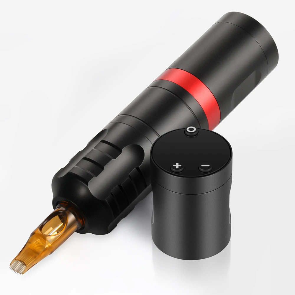 Pluma de máquina de tatuaje inalámbrica, batería de alta capacidad, Motor de accionamiento directo, pistola de tatuaje portátil, 1500mah, pantalla Digital LED