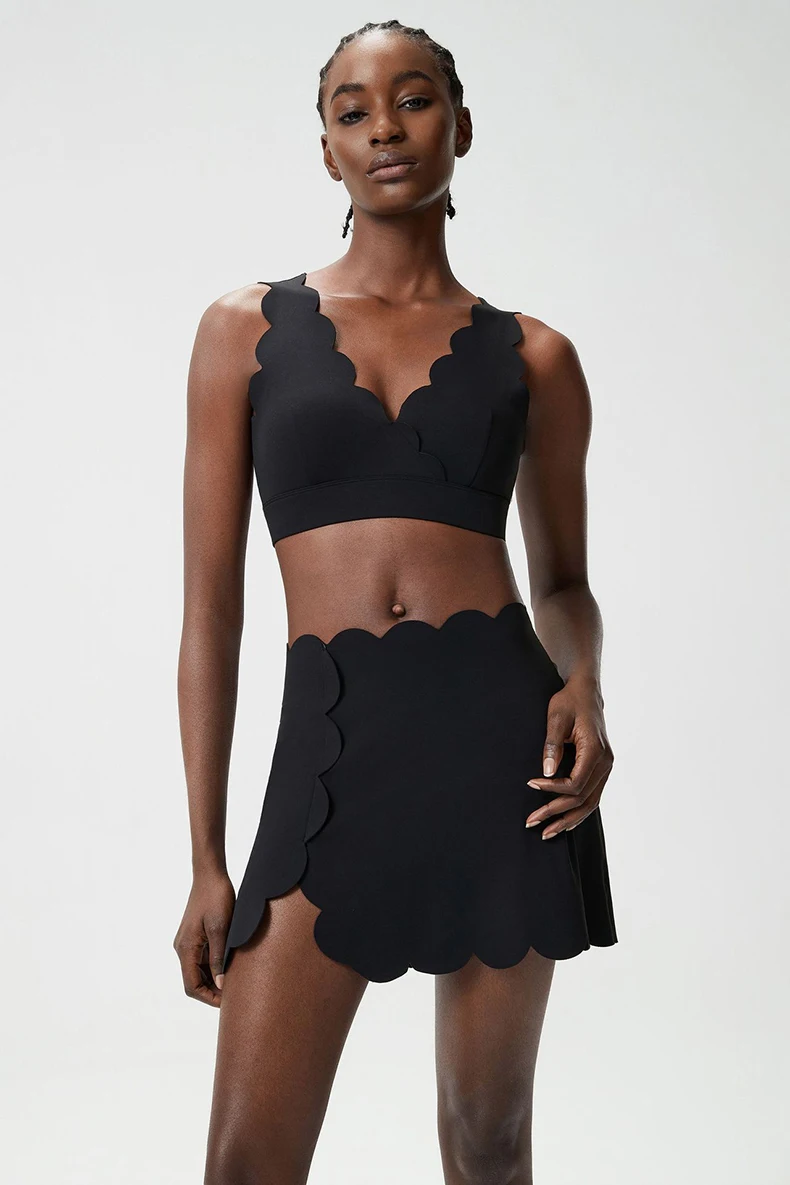 Damen Zweiteiliges Fitness-Yoga-Set Sommer Outdoor-Laufanzug Atmungsaktiver Tennisrock Damen Golf-Kleidung Kurze Sportbekleidung – Detail 10