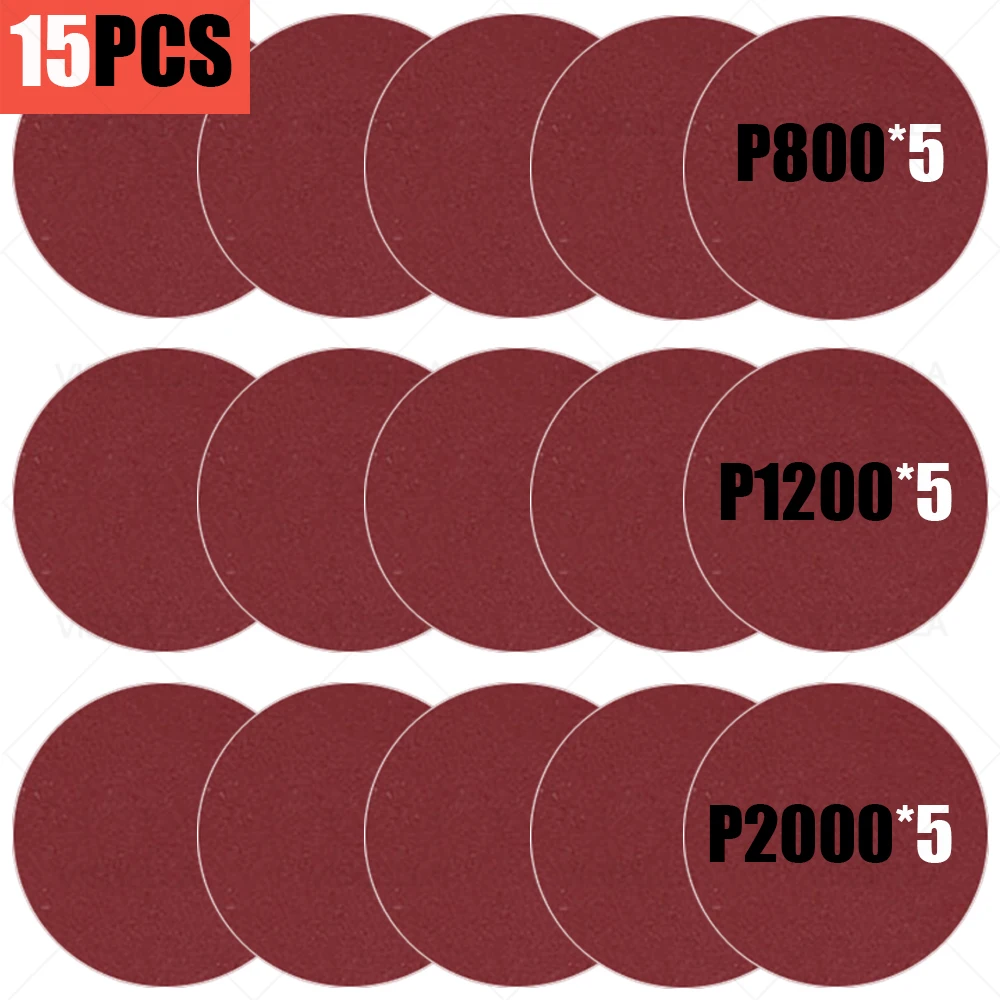 Imagem -02 - Car Detailing Headlight Restoration Kit Almofada de lã Esponja de Enceramento Interface Pad Luz Automática Lixamento Polimento Lavagem Limpeza 30 Pcs 15 Pcs