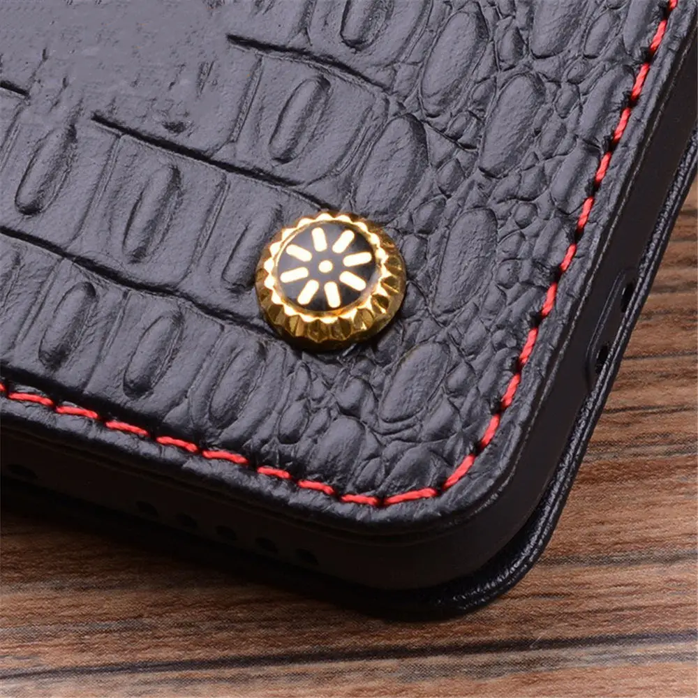 حافظة جلد البقر الطبيعي الفاخر لهاتف Vivo X200 Ultra X200S X200 Pro