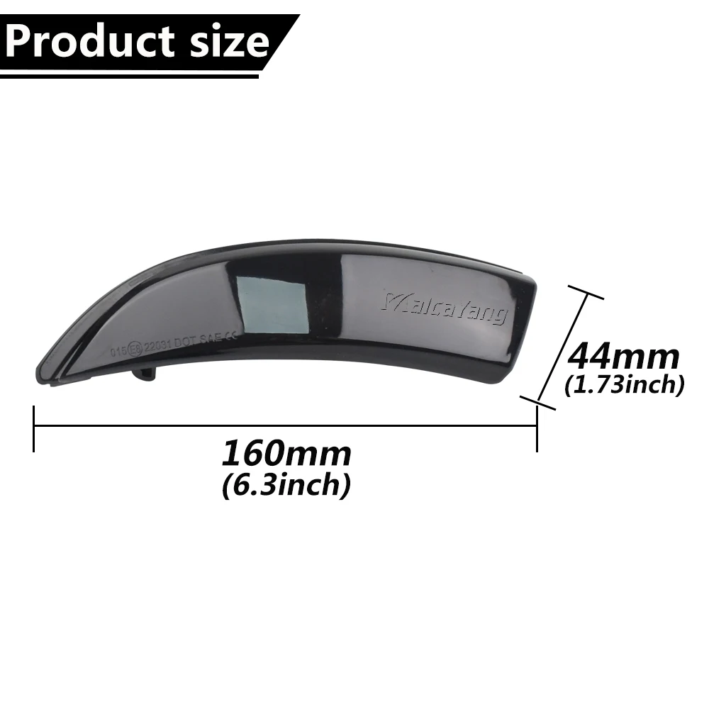 Car LED Dynamic Blinker Turn Signal Lights Side Mirror Indicator For Ford Fiesta MK6 VI/UK MK7 For B-Max 2008 2009 2010 - 2017
