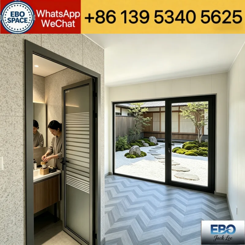 Energy Saving Expandable Prefabricated Container House Heat Preservation Roof Separate Washroom Kitchen Countryside Private Self