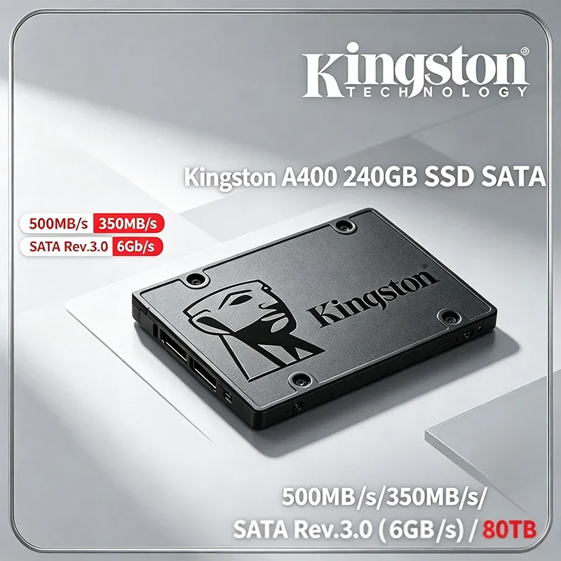 Kingston A400 SATA III SSD 120GB/240GB/480GB/960GB 2.5" Internal Solid State Drive Up to 500MB/s 6Gb/s for Laptop&Desktop PC