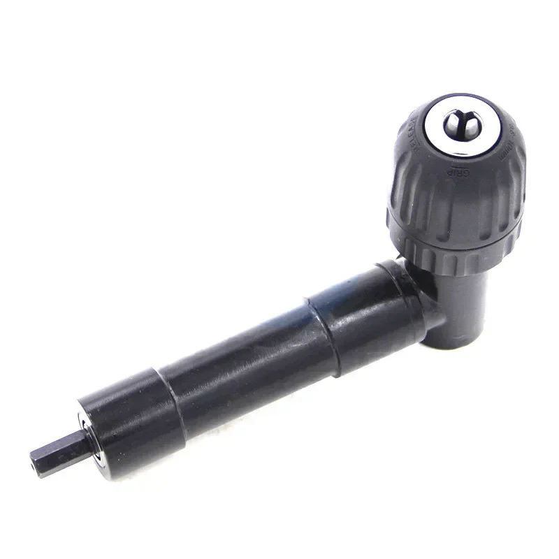 

90 Degree Electric Drill Corner 8mm Hex Shank Turning Device Bend Extending Three-jaw Chuck Range 1-10mm Right Angle Drill Chuck