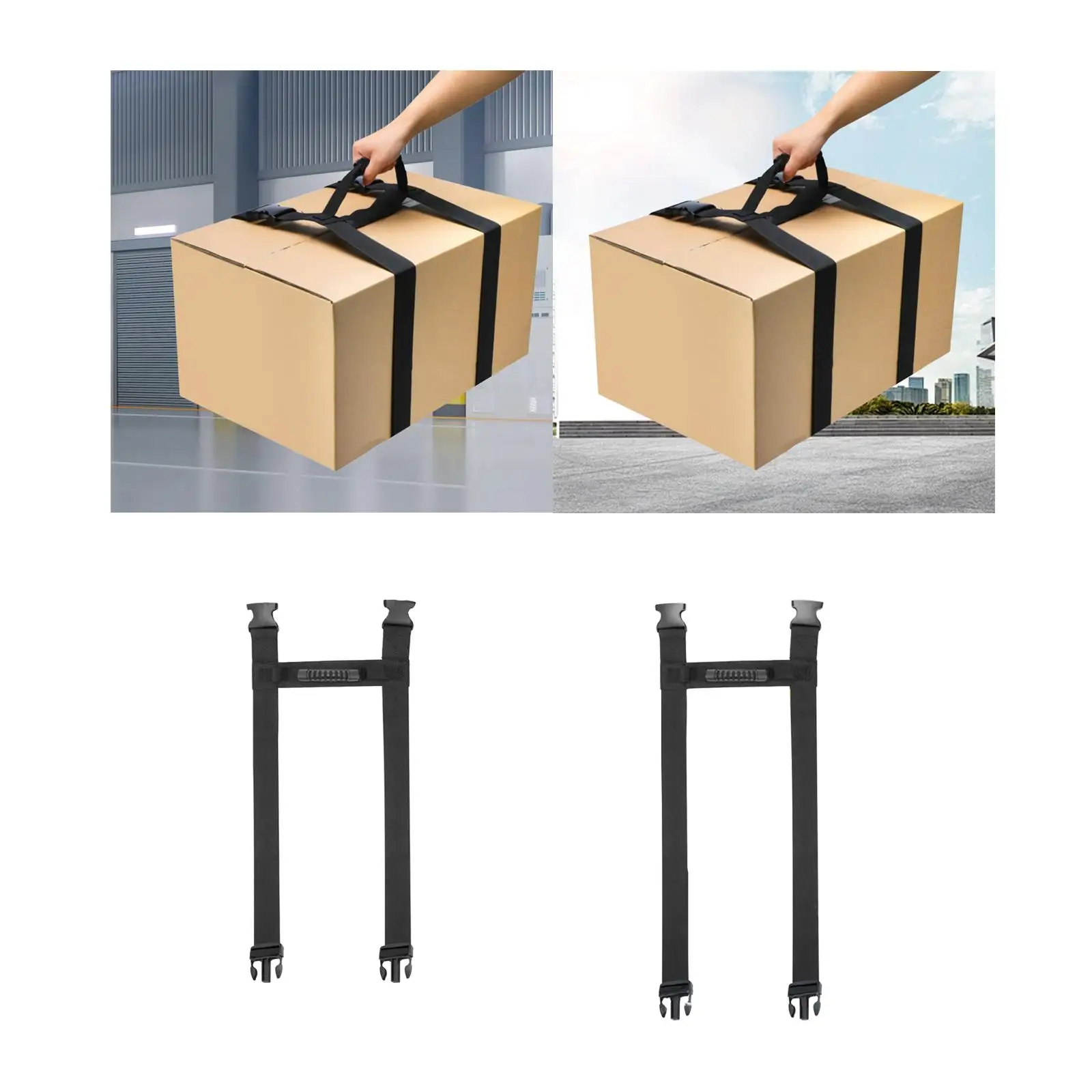 Moving Box Carrying Strap with Handle Multifunctional Lightweight H Shaped