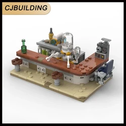 177pcs MOC Star Movie Classic Game Series Survivor Saloon with Monk Model Building Blocks DIY Assemble Bricks Kid Toy MOC-147135