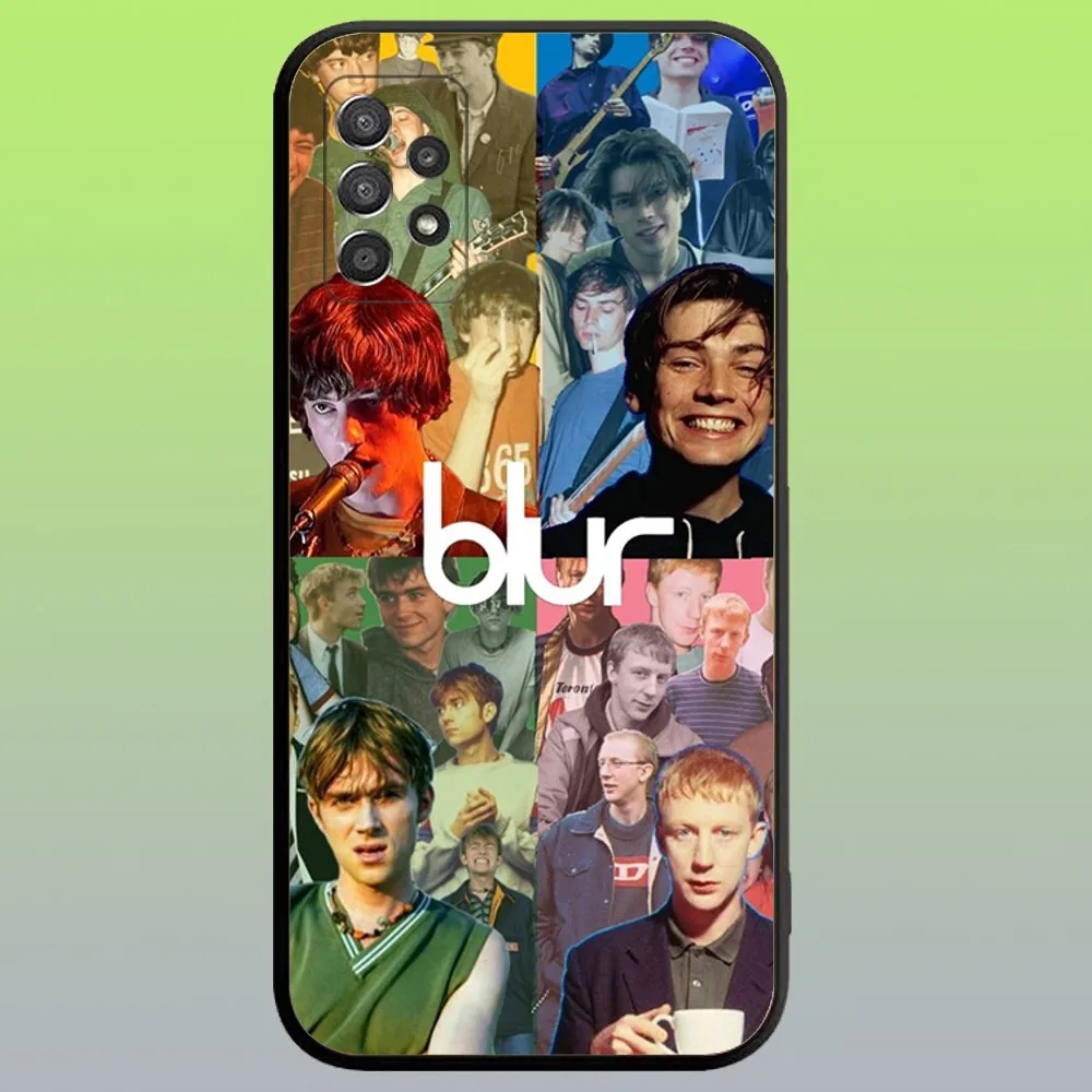 B-Blur Rock Band Phone Case For Samsung Galaxy A20,A21s,A22,A31,A32,A52,A53,A72,73,A80,A91 Soft Black Cover