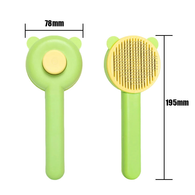 Hair Remover Brush Dog and Cat Non-slip Beauty Brush Stainless Steel Dog Combs Brushes Cat Accessories