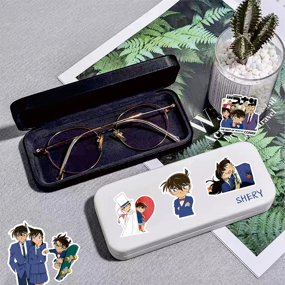 10/30/80 قطعة المحقق كونان أنيمي ملصقات الكتابة على الجدران المحمول الهاتف سجل القصاصات سكيت جدار كول الكرتون DIY بها بنفسك صائق الاطفال اللعب