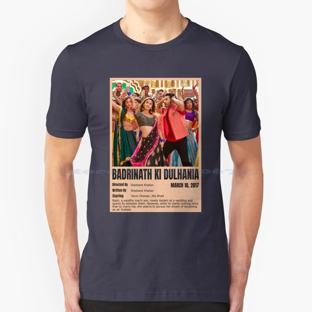 Badrinath Ki Dulhania , Varun Dhawan , Alia Bhatt T Shirt 100% Cotton Tee Badrinath Ki Dulhania Desi Cinema Alia Bhatt Varun