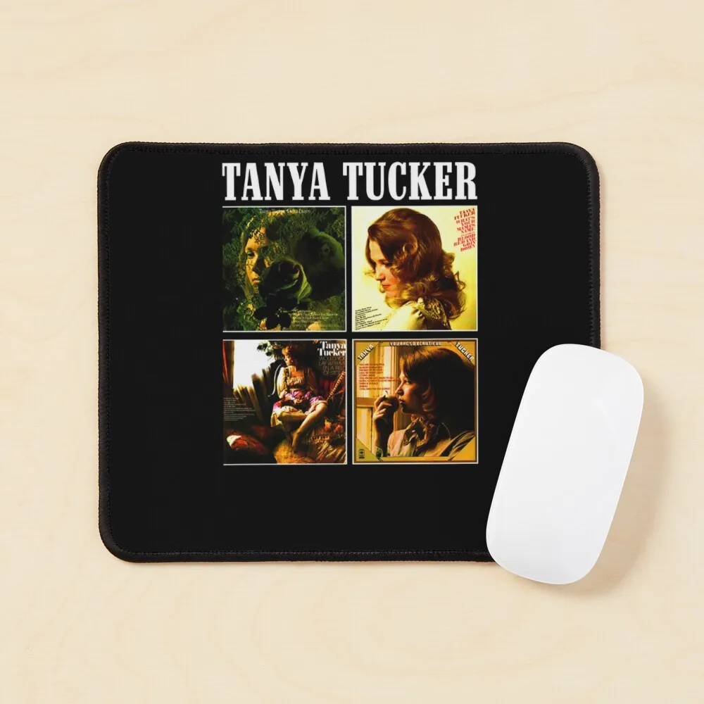 Tanya Tucker Essential T Shirt  Mouse Pad Anime Mens Carpet Gamer Play Computer Mat Table Desk Mousepad Keyboard PC Printing