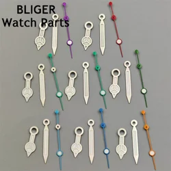 BLIGER Multicolor Fashion Watch Hands Set Green/Blue Luminous Pointers Fit NH35 NH36 Movement Watch Replacement Parts
