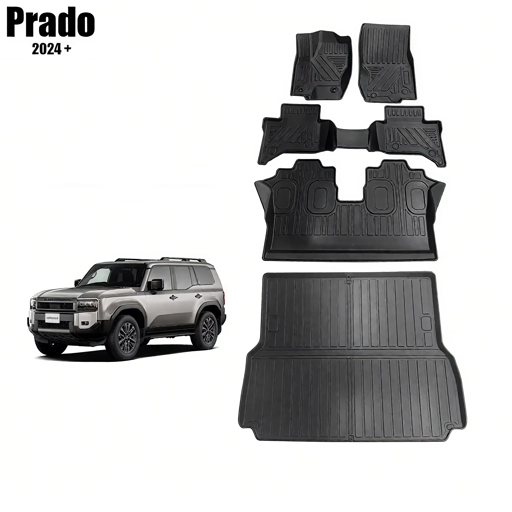 

Suitable for PRADO TPE car floor mat LC250 trunk mat Waterproof floor mat Environmentally friendly odorless