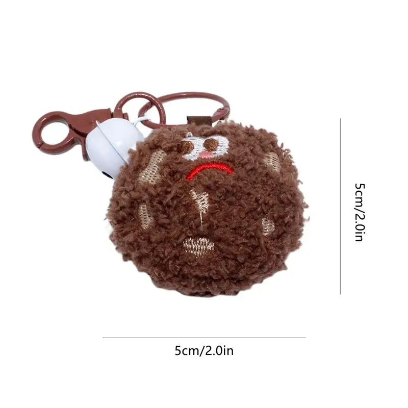 Giocattoli di peluche a forma di cibo ciondolo ornamento per biscotti biscotto catene per telefono al cioccolato borsa accessorio per la decorazione di borse zaini