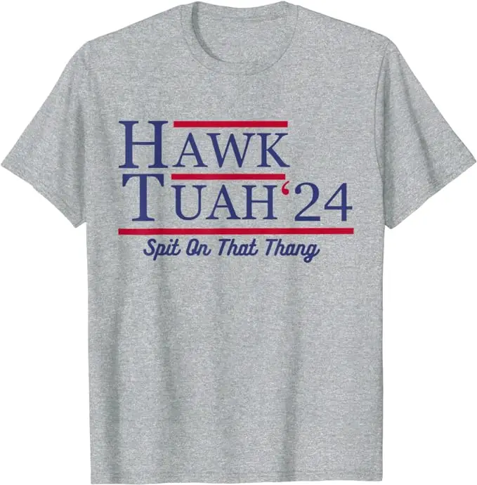 Hawk Tuah 24 Spit on That Thang T-Shirt Humor Funny Letters Printed Saying Tee Y2k Top Casual Short Sleeve Blouses Novelty Gifts