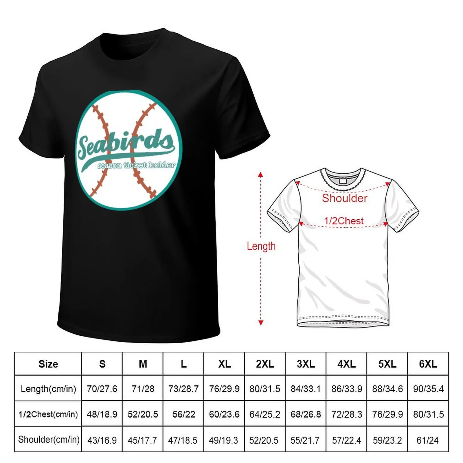 Seabirds season ticket holder T-Shirt Sweat Absorbing Sports Tee Shirt