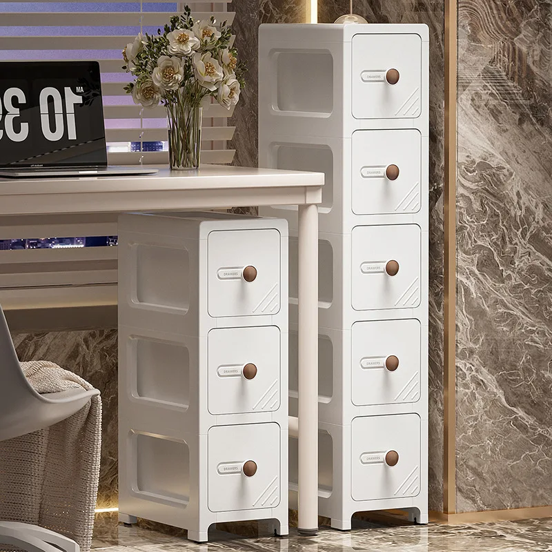4/5/6floors drawer-type slit storage cabinet ultra-narrow slit cabinet for refrigerator multi-layer