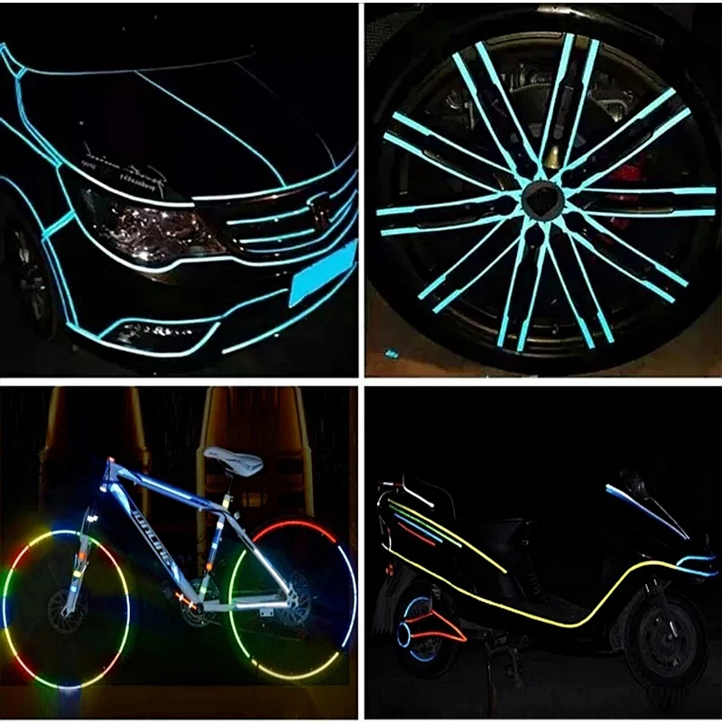 Roadstar PET Advertisement Grade Reflective Tape Colorful Car Sticker Safety Mark for Car Bike Night Light 2.5cmX45.7m RS-3100